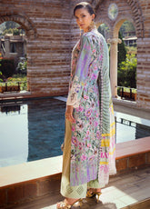 Elaf Chikankari Lawn Unstitched 3 Piece Suit - EL24CL ECT 3B